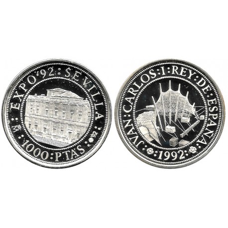 España. 1992. 1000 Pesetas (EBC+) (Plata) 13,5 gr. de .925 Milésimas