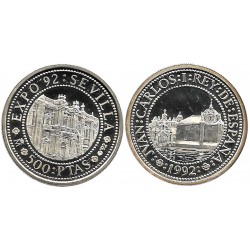 España. 1992. 500 Pesetas (EBC+) (Plata) 6,75 gr. de .925 Milésimas