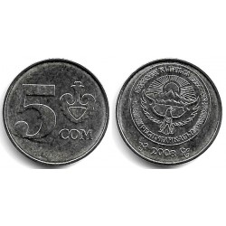 (16) Kirguizistán. 2008. 5 Som (SC)