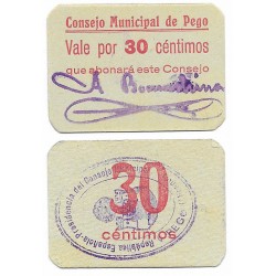 Pego. Sin Fecha. 30 Céntimos (SC)
