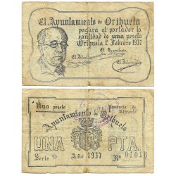 Orihuela. 1937. 1 Peseta (MBC)