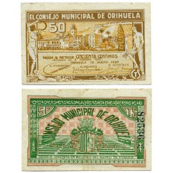 Orihuela. 1937. 50 Céntimos (EBC)