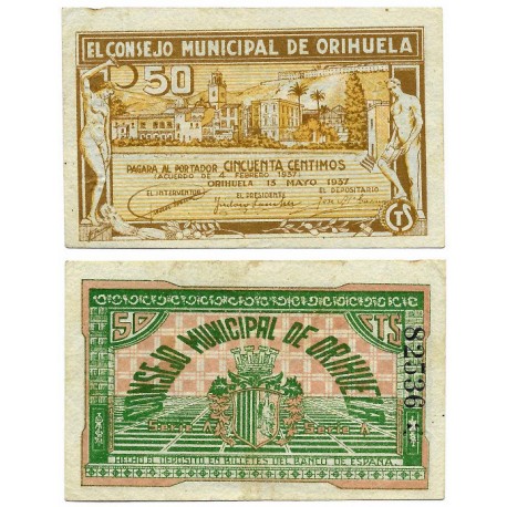 Orihuela. 1937. 50 Céntimos (EBC)