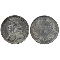 (1336.2) Ciudad del Vaticano. 1853. 5 Lira (MBC+/EBC-) (Plata)