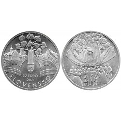 (116) Eslovaquia. 2011. 10 Euro (SC) (Plata)