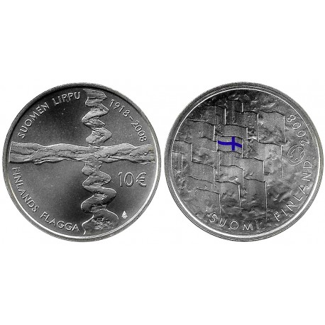 (140) Finlandia. 2008. 10 Euro (SC) (Plata)