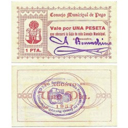 Pego. 1937. 1 Peseta (SC)