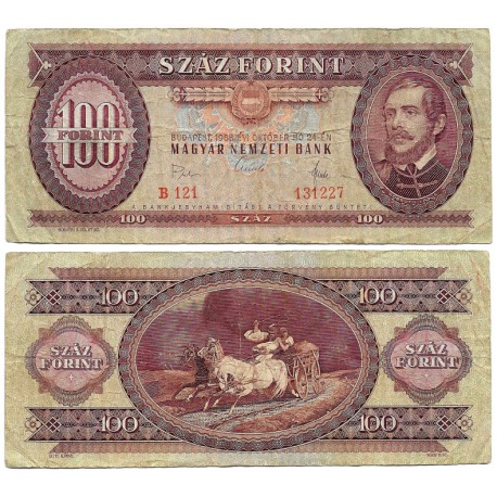(171d) Hungría. 1968. 100 Forint (BC/BC+)