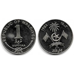 (73) Maldivas. 1982. 1 Rufiyaa (EBC+)
