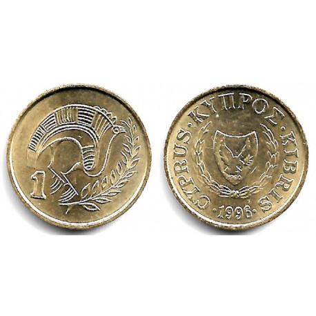 (53.3) Chipre. 1996. 1 Cent (SC)