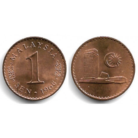 (1) Malasia. 1968. 1 Sen (SC)