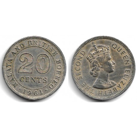 (3) Malaya & Borneo. 1961. 20 Cents (MBC+)