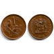 (82) Sudáfrica. 1974. 1 Cent (EBC) Manchas