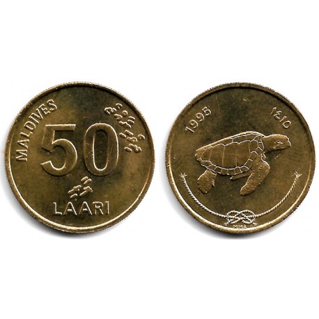 (72) Maldivas. 1995. 50 Laari (SC)