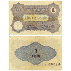 Villena. 1937. 1 Peseta (MBC)