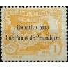 Mutualidad de Accidentes de Mar y de Trabajo. Donativo. 1 Peseta (Nuevo, con señal de fijasellos)