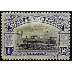Viñeta. Colegio de Huérfanos de Ferroviarios. 1 Peseta (Usado)