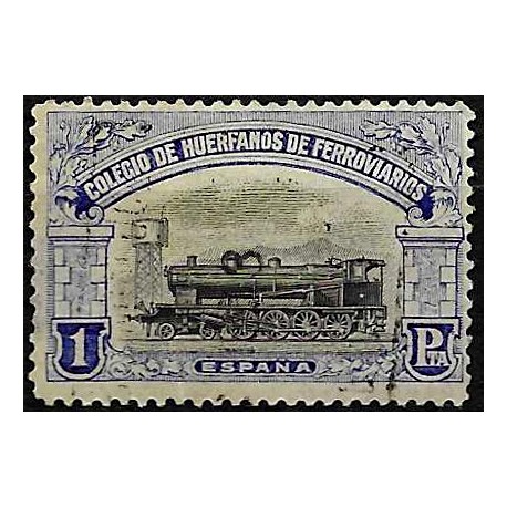 Viñeta. Colegio de Huérfanos de Ferroviarios. 1 Peseta (Usado)