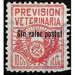 Viñeta. Previsión Veterinaria. 10 Céntimos (Usado)