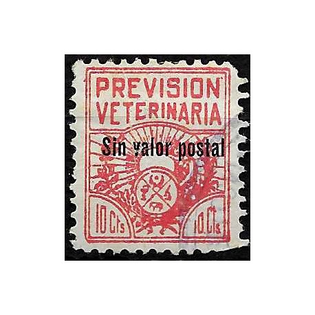 Viñeta. Previsión Veterinaria. 10 Céntimos (Usado)