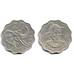 (11) Suazilandia. 1975. 20 Cents (MBC)