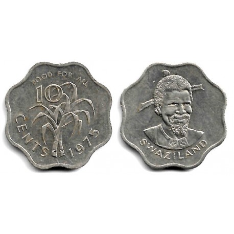(23) Suazilandia. 1975. 10 Cents (MBC)