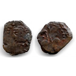 Felipe IV. Sin Fecha. Dinero (RC+) Ceca de Valencia