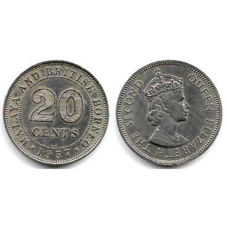 (3) Malaya & Borneo. 1957. 20 Cents (EBC)