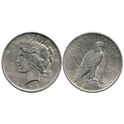 (150) Estados Unidos de América. 1923. 1 Dollar (MBC+) (Plata)