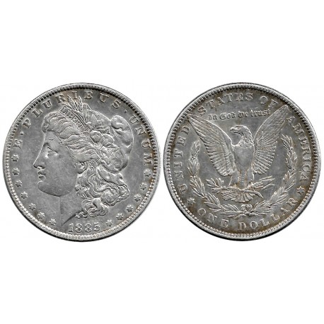 (110) Estados Unidos de América. 1885. 1 Dollar (EBC-) (Plata)