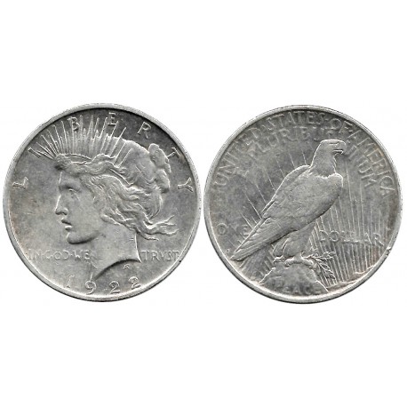 (150) Estados Unidos de América. 1922(D). 1 Dollar (MBC) (Plata)