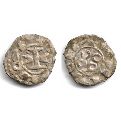 Señorío de Montpellier (Anónima, Dominio Catalán). 1204-1349. Obolo (MBC)