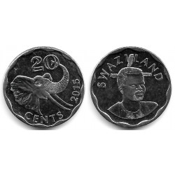 Suazilandia. 2015. 20 Cents (SC)