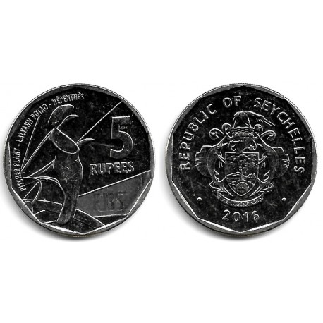 Seychelles. 2016. 5 Rupees (SC)