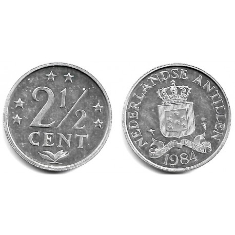 (9a) Antillas Neerlandesas. 1984. 2½ Cents (EBC)