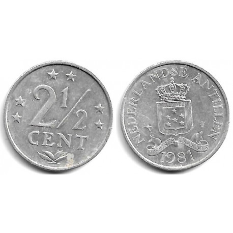 (9a) Antillas Neerlandesas. 1981. 2½ Cents (MBC)
