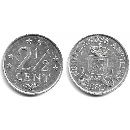 (9a) Antillas Neerlandesas. 1983. 2½ Cents (MBC+)