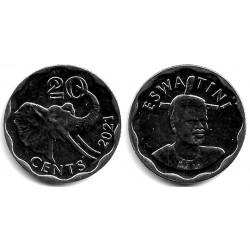 Esuatini. 2021. 20 Cents (SC)