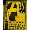 Viñeta. Federación de Mutilados, Heridos y Enfermos de Guerra (Usado y con rotura)