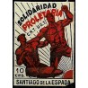 Viñeta Política. Solidaridad Proletaria. Santiago de la España. 5 Céntimos (Nuevo, con señal de fijasellos y esquina rota)
