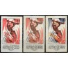 Viñetas. Hospitales de Sangre y Guarderias de Niños. CNT-AIT. 5, 10 y 50 Céntimos (Usados)
