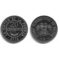 Bolivia. 2016. 20 Centavos (SC)