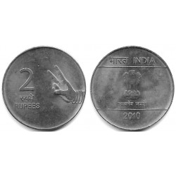 (327) India. 2010. 2 Rupees (EBC)