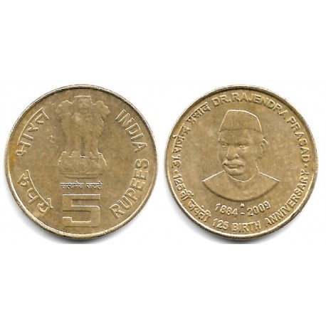 (392) India. 2009. 5 Rupees (EBC-)