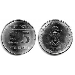 (406) India. 2007. 5 Rupees (EBC+)