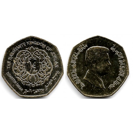 (83) Jordania. 2006. ¼ Dinar (EBC)