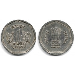 (79.1) India. 1989. 1 Rupee (BC+)