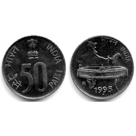 (69) India. 1996. 50 Paise (SC-)