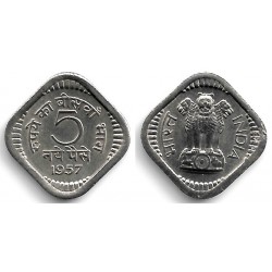 (16) India. 1957. 5 Paise (SC-)