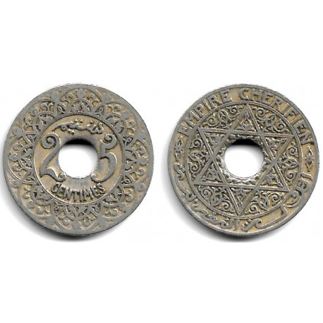 (Y34.2) Marruecos. 1921. 25 Centimes (BC+)